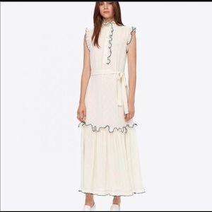 Tory Burch | White Meredith Ruffle Maxi Dress